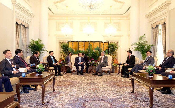 Thủ tướng Việt Nam và Singapore hội đàm - ảnh 2