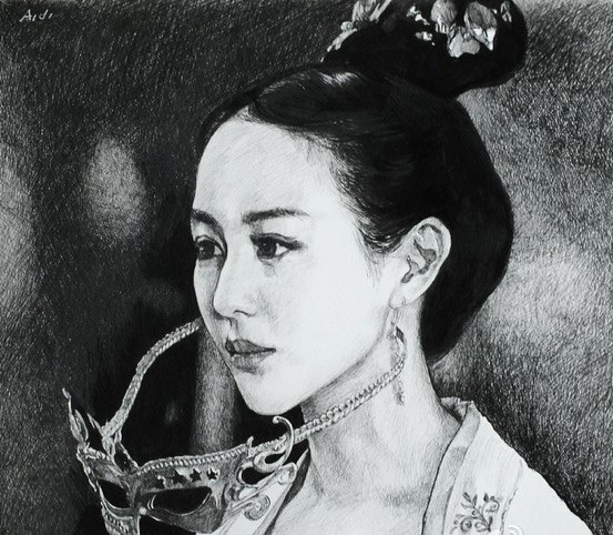 Ngỡ ngàng loạt hình vẽ chân dung sao phim 'Võ Tắc Thiên' - ảnh 6