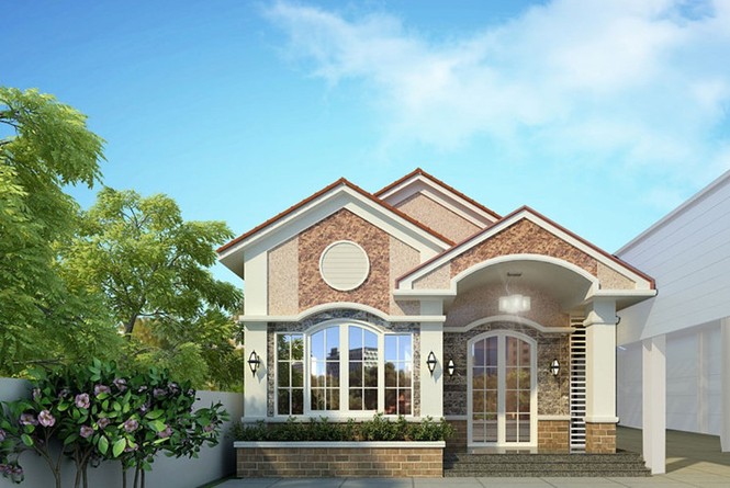 10 mẫu nhà cấp 4 mái thái được xây nhiều nhất - ảnh 10