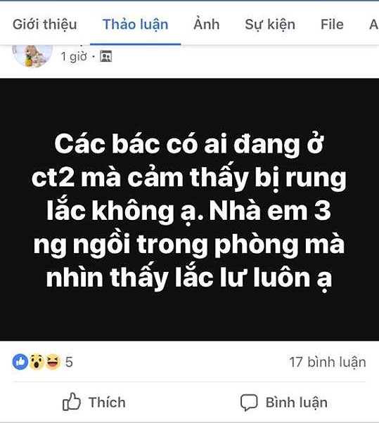 Dân chung cư cao tầng Hà Nội cảm nhận rung chấn động đất - ảnh 1