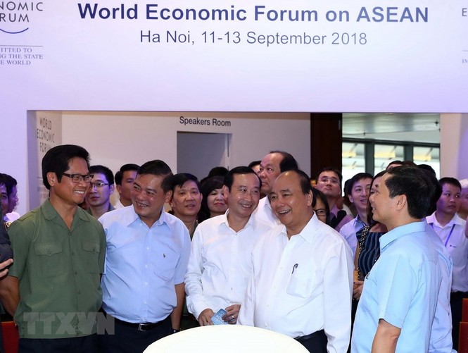 Hình ảnh Thủ tướng Nguyễn Xuân Phúc dự tổng duyệt Hội nghị WEF ASEAN - ảnh 1