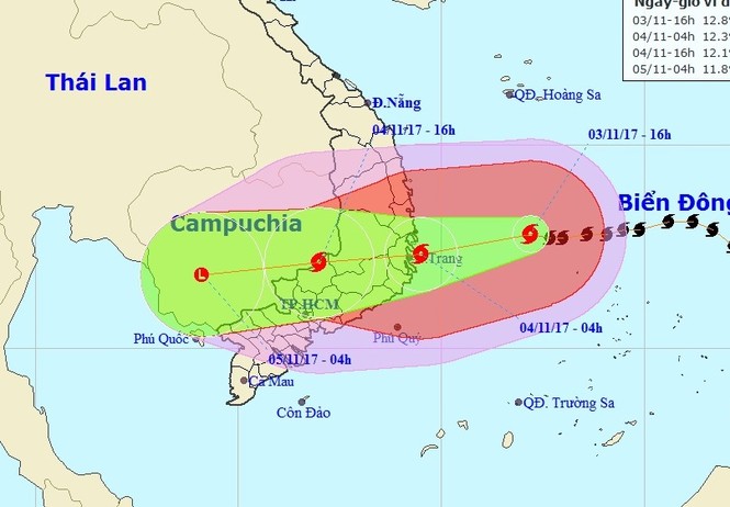 Bão giật cấp 15 vào Phú Yên-Ninh Thuận, khẩn cấp di dân - ảnh 1