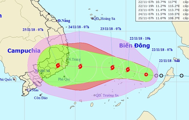 Cảnh báo bão số 9 mạnh dần khi gần bờ - ảnh 1