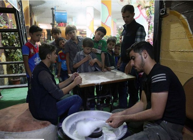 Tận thấy công viên dưới lòng đất ở Syria - ảnh 7