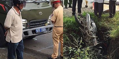 Ô tô chở phạm nhân va chạm với xe máy, một người tử vong - ảnh 1