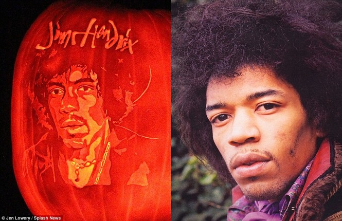 Hình ảnh ngôi sao thế giới trên đèn lồng bí ngô Halloween - ảnh 11