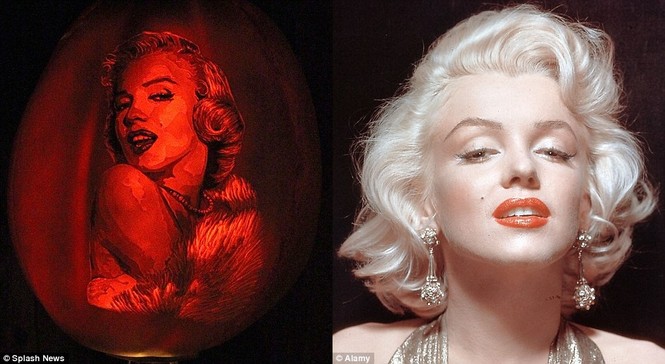 Hình ảnh ngôi sao thế giới trên đèn lồng bí ngô Halloween - ảnh 8