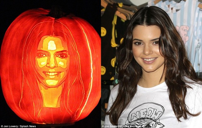 Hình ảnh ngôi sao thế giới trên đèn lồng bí ngô Halloween - ảnh 3
