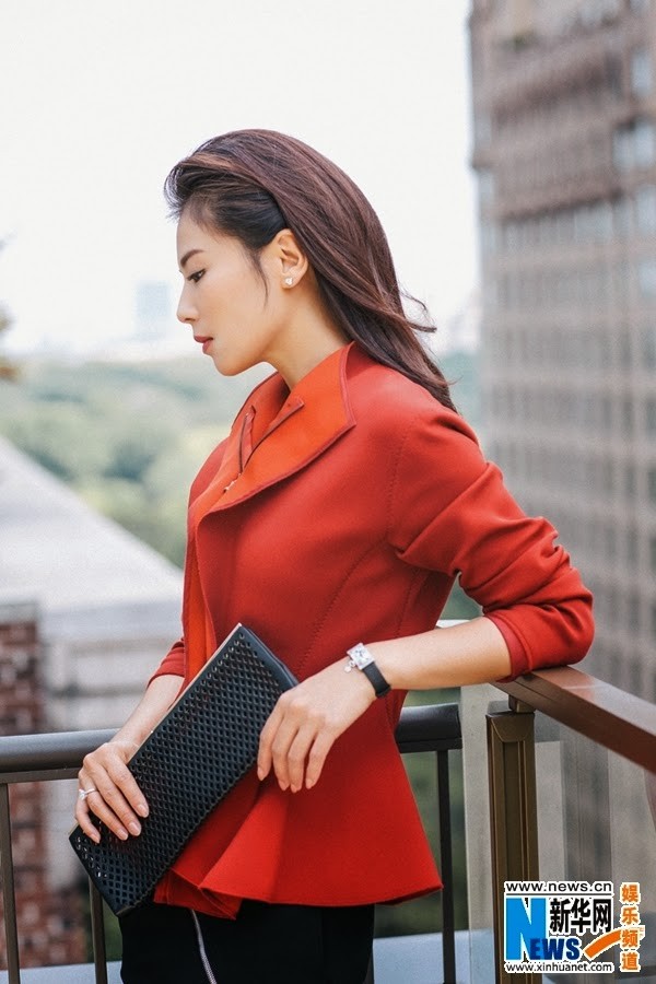 Lưu Đào đẹp hút hồn trên đường phố New York - ảnh 2