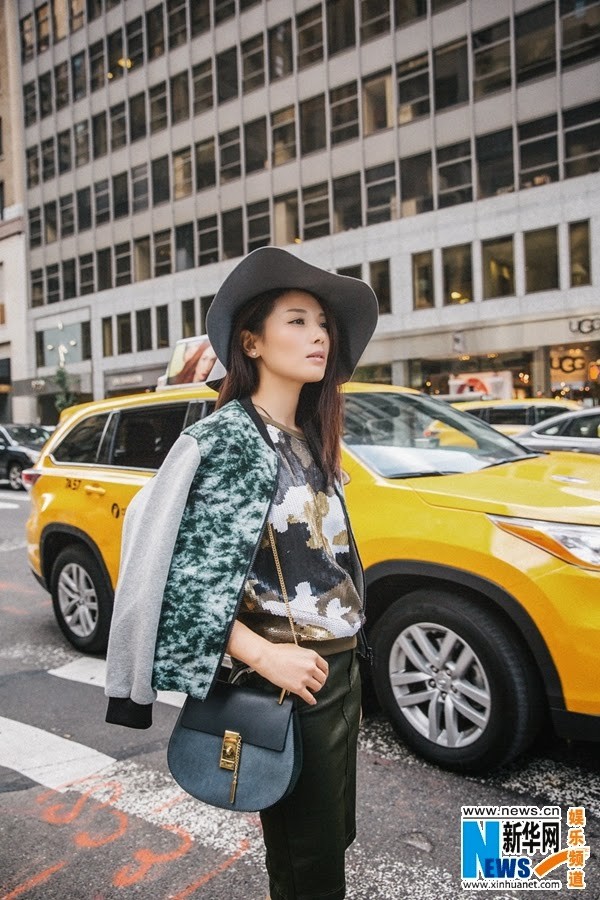 Lưu Đào đẹp hút hồn trên đường phố New York - ảnh 8