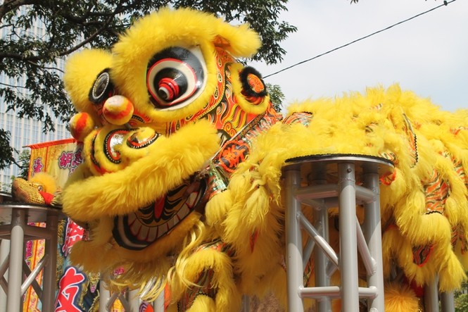 Ảnh: Biểu diễn lân sư rồng tuyệt hay tại Sài Gòn - ảnh 13