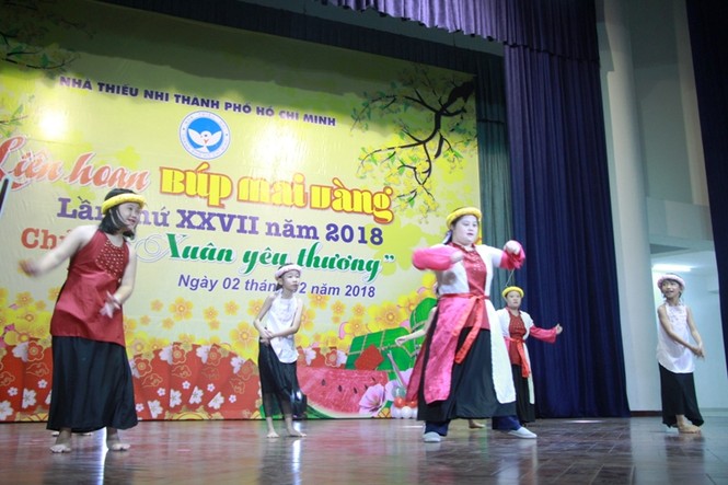 Hơn 500 em nhỏ chung vui trong Liên hoan 'Búp mai vàng' 2018 - ảnh 7