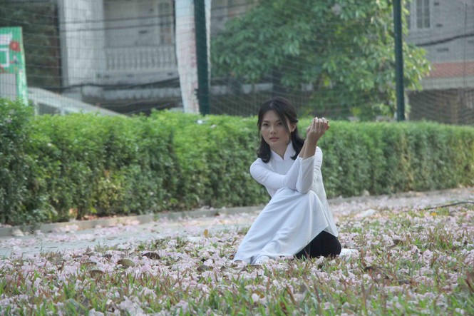 kèn hồng, thiếu nữ, rực rỡ, Võ Văn Kiệt, trung tâm Sài Gòn, hoa kèn hồng - ảnh 15