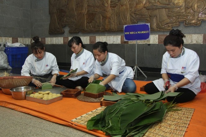 gói, nấu bánh chưng, sự tích bánh chưng bánh dày, Vua Hùng - ảnh 1