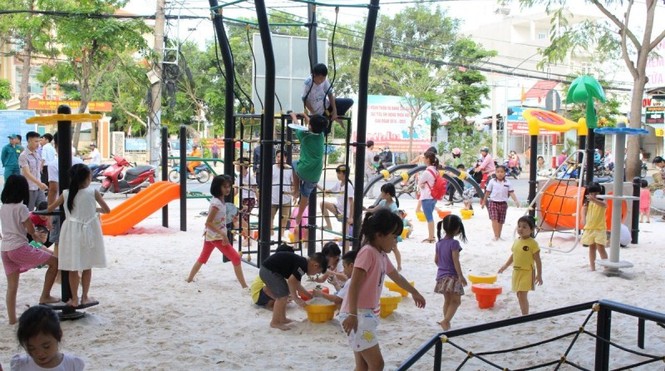 Công trình 'Sân chơi tặng bạn' sẵn sàng phục vụ trẻ em huyện Nhà Bè - ảnh 1