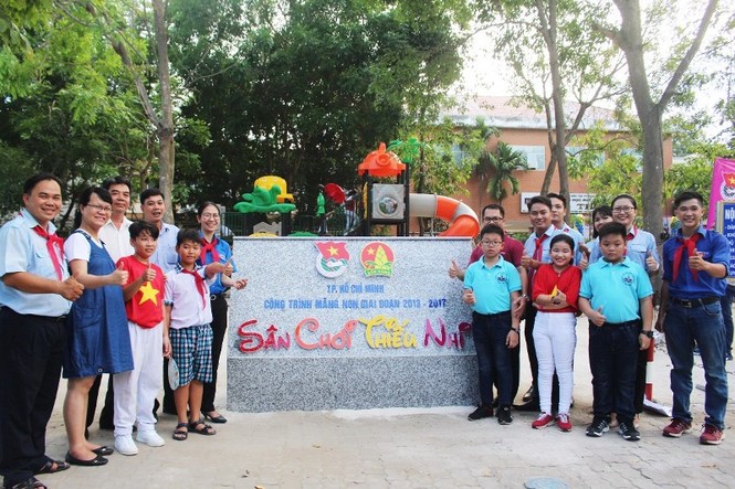 Công trình 'Sân chơi tặng bạn' sẵn sàng phục vụ trẻ em huyện Nhà Bè - ảnh 2