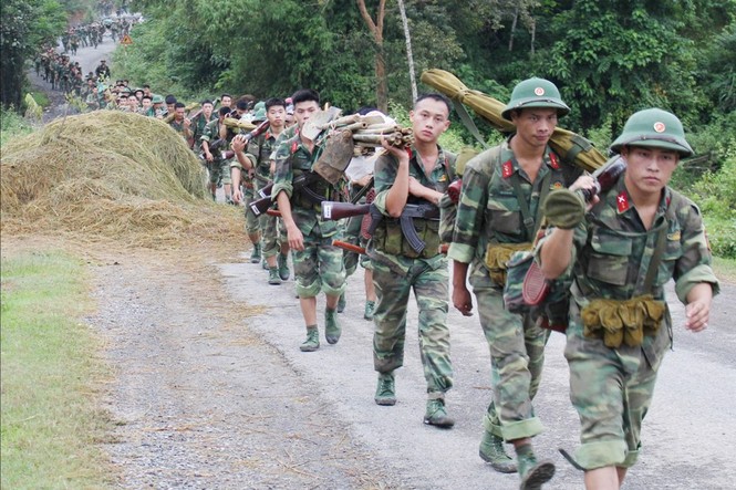 Một ngày cùng các đơn vị bộ binh hành quân vào trận địa - ảnh 6