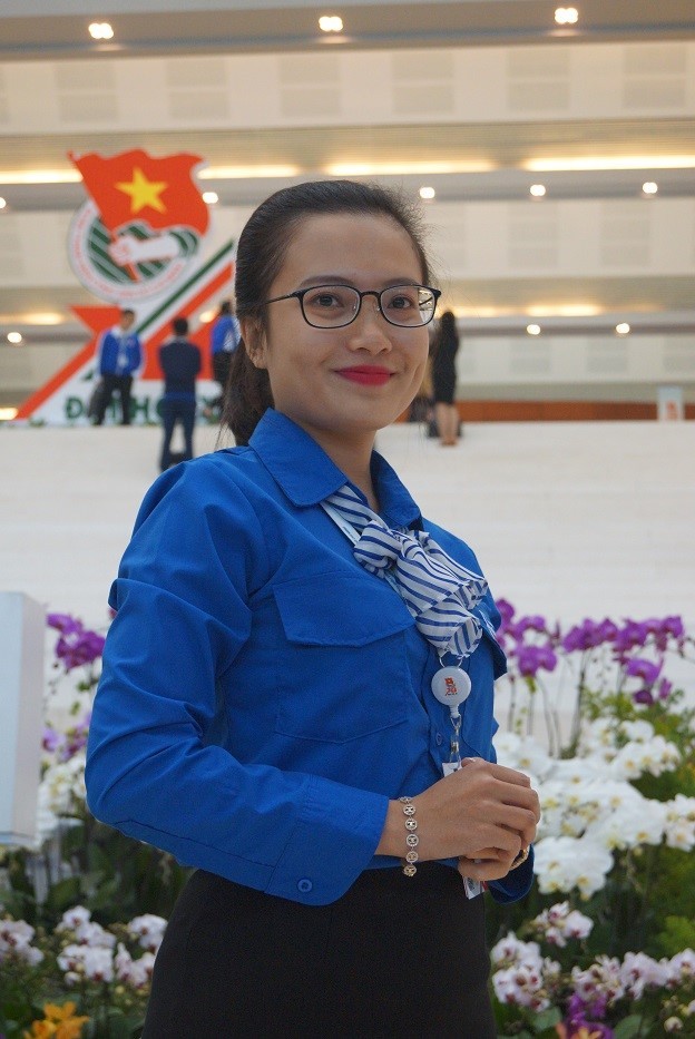 'Bóng hồng' áo lính tại Đại hội Đoàn toàn quốc XI - ảnh 1