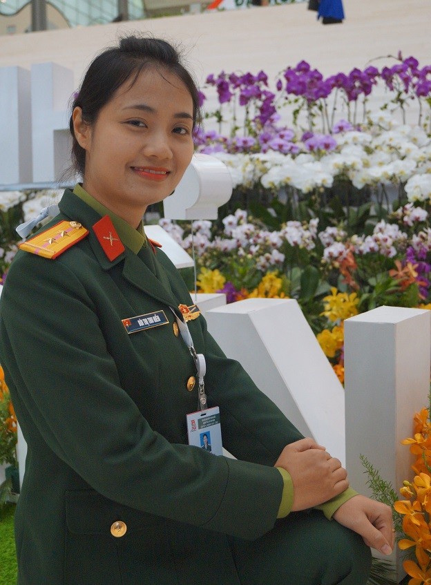 'Bóng hồng' áo lính tại Đại hội Đoàn toàn quốc XI - ảnh 3