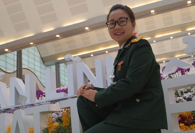 'Bóng hồng' áo lính tại Đại hội Đoàn toàn quốc XI - ảnh 2