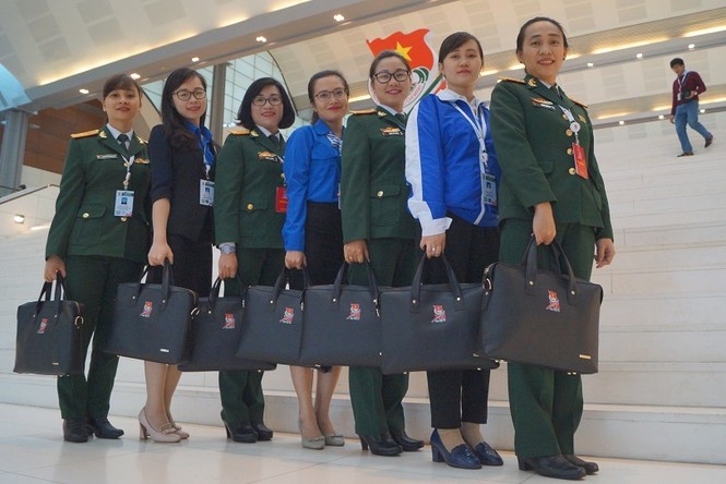 'Bóng hồng' áo lính tại Đại hội Đoàn toàn quốc XI - ảnh 10