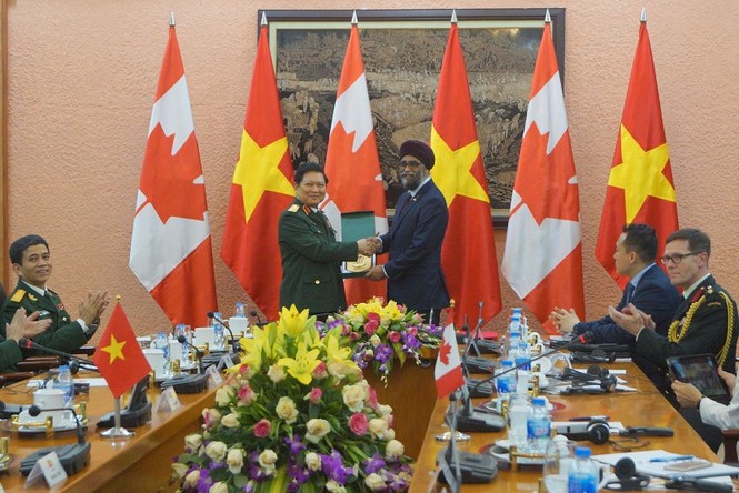 Bộ trưởng Quốc phòng Việt Nam - Canada hội đàm tại Hà Nội - ảnh 3