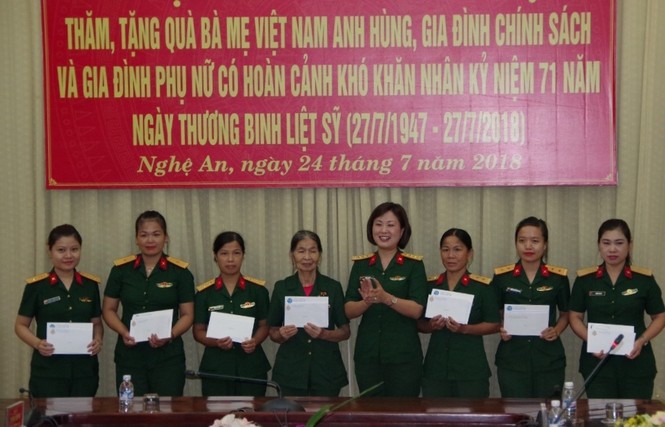 Phụ nữ Quân đội tri ân tại Nghệ An - ảnh 1