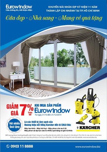 Eurowindow chi nhánh TP.HCM khuyến mãi lớn - ảnh 1