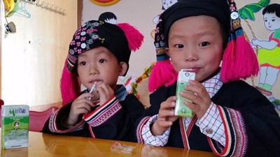 Mỗi ngày một hộp sữa cho trẻ em vùng cao - ảnh 2