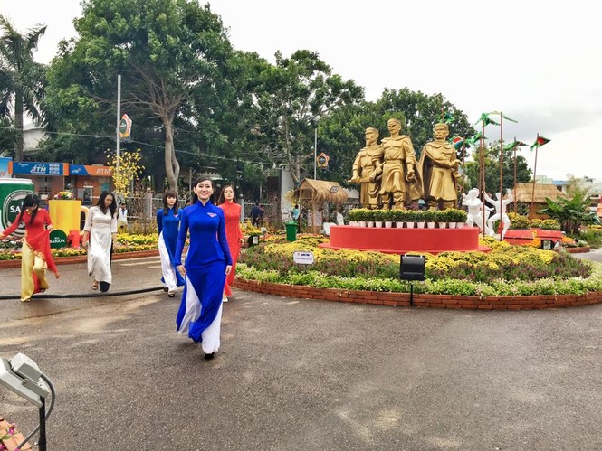 Đường hoa Thanh niên Bình Định 2016 hấp dẫn du khách - ảnh 1