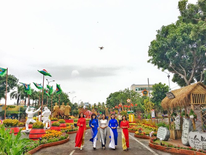 Đường hoa Thanh niên Bình Định 2016 hấp dẫn du khách - ảnh 7