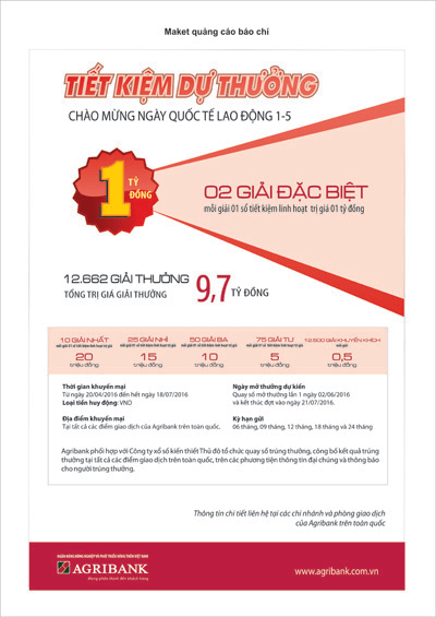 Agribank: Gửi tiền triệu, trúng tiền tỷ - ảnh 1