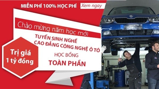 Thông báo tuyển sinh Cao đẳng nghề Công nghệ Ô tô năm 2016 - ảnh 1