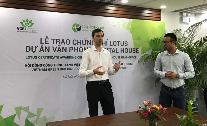 Capital House nhận chứng chỉ LOTUS cho dự án văn phòng Xanh - ảnh 2