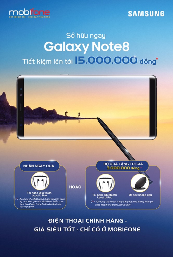 Đặt mua Samsung Galaxy Note 8 tại MobiFone nhận quà hấp dẫn - ảnh 1