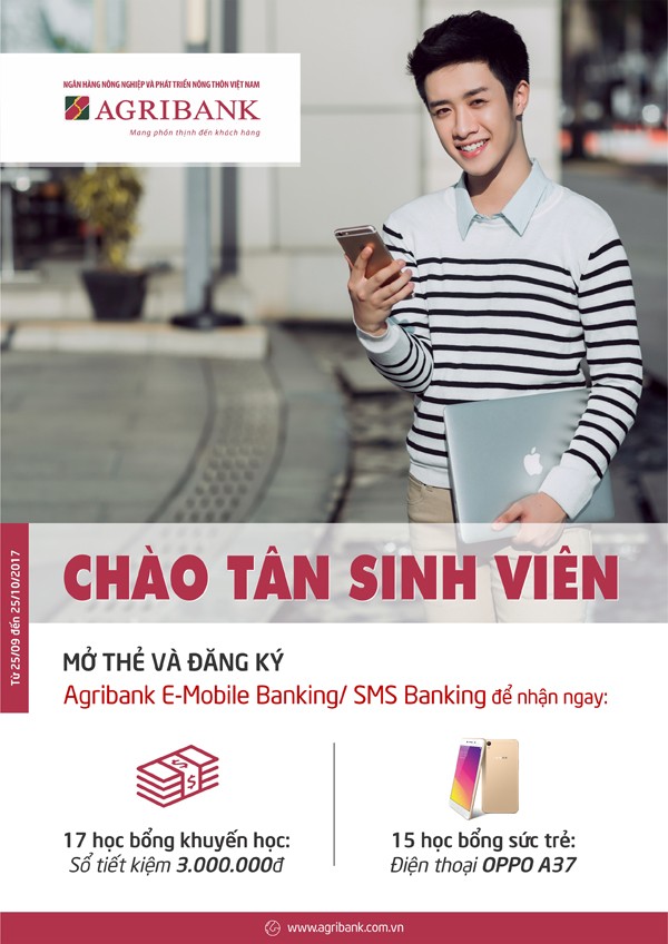 Tưng bừng khuyến mại - Agribank chào tân sinh viên 2017 - ảnh 1