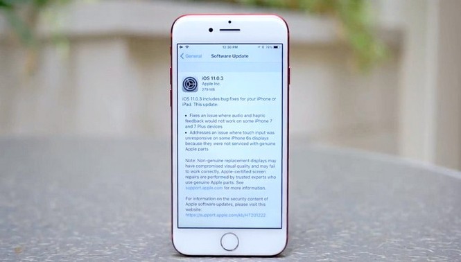 IOS 11.0.3 đang trở thành