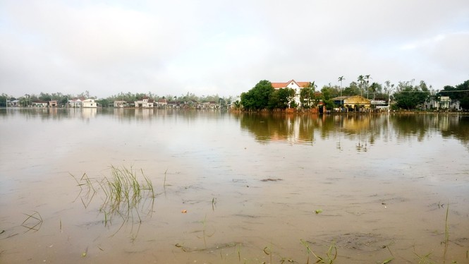 Bão số 14 gây lũ lớn vùng hạ lưu sông Côn và sông Hà Thanh - ảnh 2