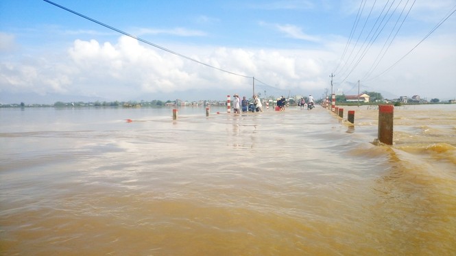 Bão số 14 gây lũ lớn vùng hạ lưu sông Côn và sông Hà Thanh - ảnh 5