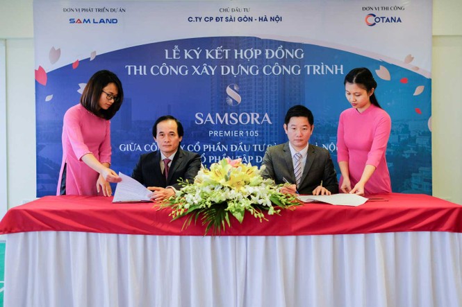 Ký kết hợp đồng thi công kết cấu phần thân dự án Samsora Premier - ảnh 1