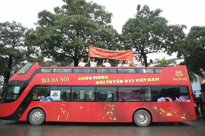 Bia Hà Nội cùng đón và vinh danh đội tuyển U23 Việt Nam - ảnh 1