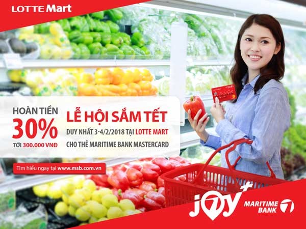 Thỏa sức mua sắm dịp Tết cùng Maritime Bank, hoàn tiền 30% - ảnh 1