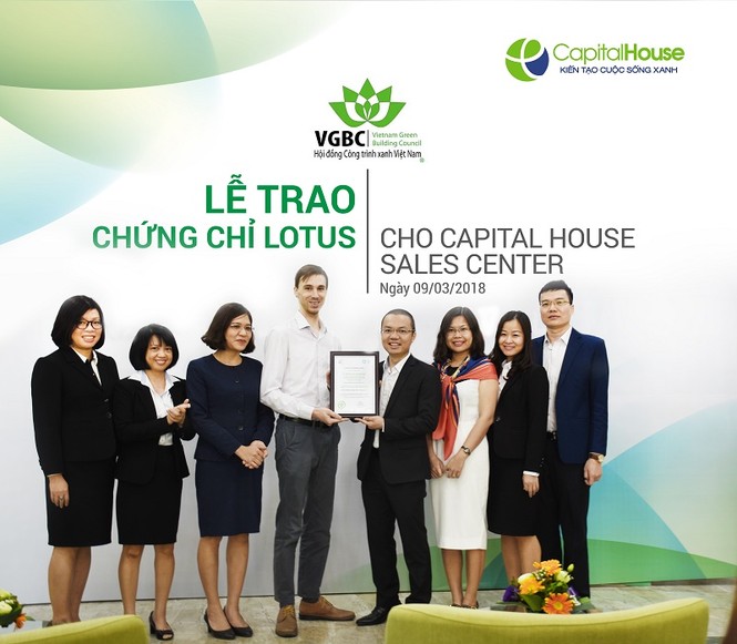 Capital House nhận chứng chỉ công trình xanh thứ 5 - ảnh 1