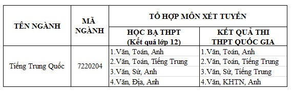 Ngành học mới Tiếng Trung Quốc tại DTU năm 2018 - ảnh 2