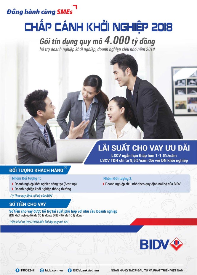 BIDV chắp cánh cho doanh nghiệp khởi nghiệp với gói tín dụng 4.000 tỷ - ảnh 1