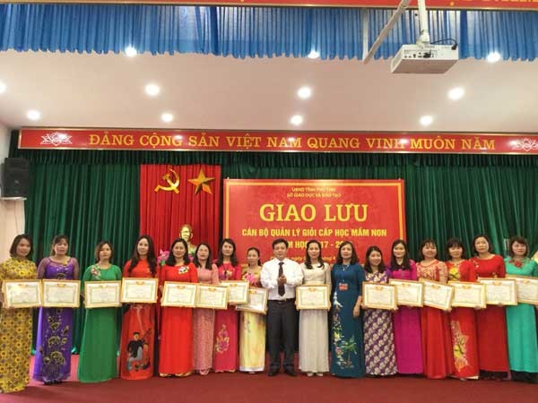 Phú Thọ: Giao lưu cán bộ quản lý giỏi cấp học mầm non - ảnh 1