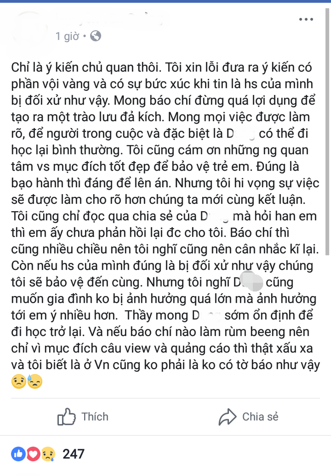 MC Minh Tiệp bị tố bạo hành em vợ: Cơ quan chức năng, thầy giáo nói gì - ảnh 2