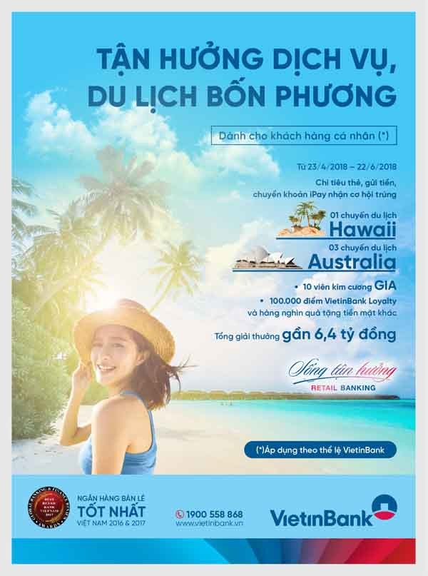 Hè rực rỡ với giải thưởng du lịch Hawaii đẳng cấp từ VietinBank - ảnh 1