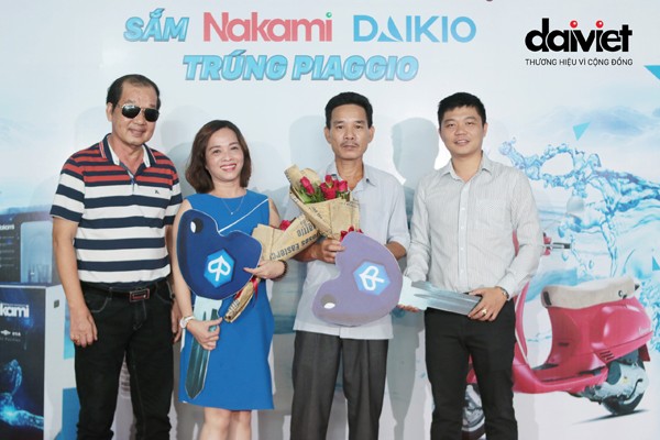 Daikio/Nakami trao thưởng xe máy Piaggio cho khách hàng đợt 2 - ảnh 1