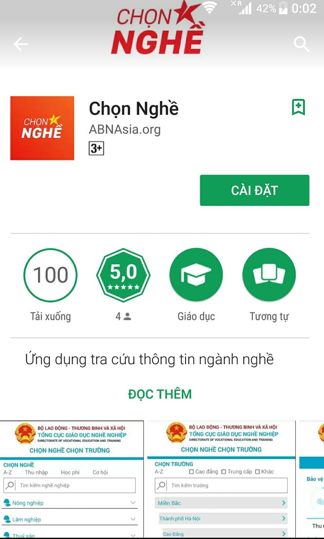Chính thức vận hành ứng dụng chọn nghề, chọn trường trên điện thoại - ảnh 1
